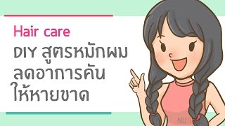 ็Hair Care :  DIY Hair Masks for Itchy Scalp  สูตรหมักผมลดอาการคันหนังศีรษะ