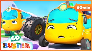 🚗 The New Tyres: Buster's Adventure at the Tyre Shop | Go Buster - Bus Cartoons & Kids Stories