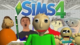 The Sims 4: Baldi's Basics in Education and Learning (CAS, School Build, 7/7 Notebooks)