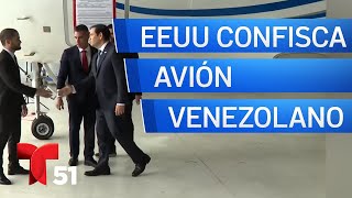 Gobierno de Maduro califica de “robo descarado” confiscación de avión