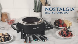 FPS6BK | Nostalgia Black Electric Fondue Pot