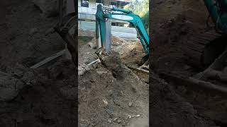 WooEye | Mini excavator working on site #excavating #shortvideo #excavater #shorts