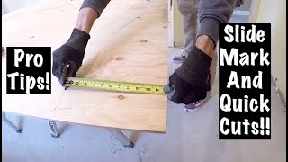 PRO CARPENTER TIPS for CUTTING and MEASURING PLYWOOD!!