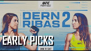 UFC Fight Night Dern vs Ribas 2 Early Predictions