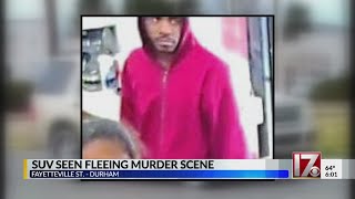 SUV seen leaving Durham murder scene