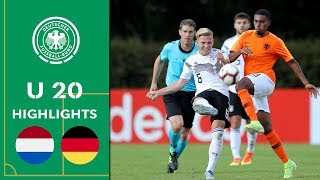 Germany's comeback win | Netherlands vs. Germany 1-2 | Highlights | U20 Friendly