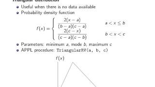 Triangular distribution