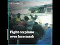 Brawl breaks out on plane over face mask