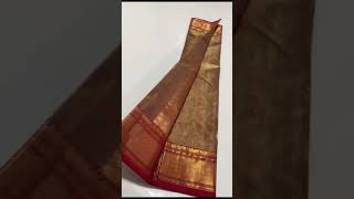 original chanderi handloom tissue silk saree available