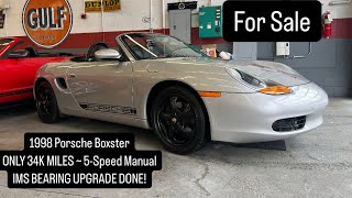 FOR SALE: 1998 PORSCHE BOXSTER - 5-SPEED MANUAL - 34K MILES ~ DOCUMENTED SERVICE HISTORY - $19,900