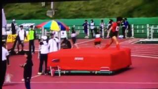 2017  西日本記録会   ５２歳の挑戦   Masters high jump