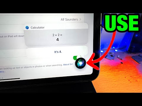 How do I use Siri on my iPad Pro 2020?