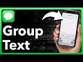 How To Create Group Text On iPhone