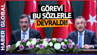 Cevdet Yılmaz Cumhurbaşkanı Yardımcılığı Görevini Fuat Oktay'dan Bu Sözlerle Devraldı!