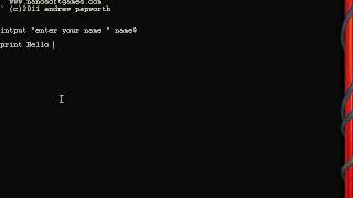 dark Basic hello world