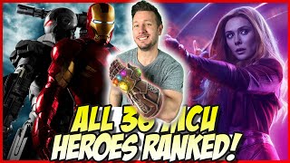 All 36 MCU Heroes Ranked From Worst to Best