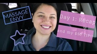 MASSAGE ENVY: DAY 1 RECAP & MY $50 CASH TIP!!