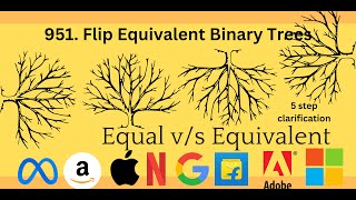 Flip Equivalent Binary Trees | DSA Interview Coding | Trees