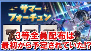 そもそも3等は後日全員に配布する予定だった説 【ゆっくり解説】【グラブル】