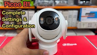 DAHUA PICOO B1 3MP/5MP All Settings \u0026 Configuration | Smart Solutions