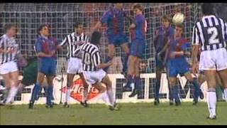 Juventus (Italy) - Barcelona (Spain) 24 Aprile 1991 Gol Roberto Baggio