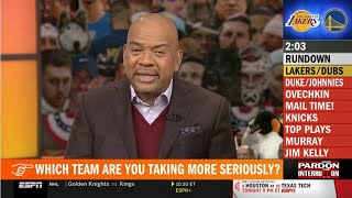 Pardon The Interruption | Wilbon on which team to take more seriously in West: Lakers or Warriors?