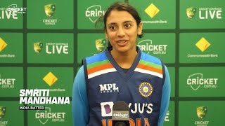 Mandhana all smiles after historic Test ton | Australia v India 2021