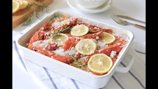 檸檬鹽焗蝦 做法是怎樣？在家一起吃起來～ Lemon Salt Baked Prawns | Freesiaa Made