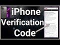 How To Get iPhone Verification Code