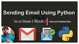 Sending email using python | how to send email python | send email using python and gmail Hindi