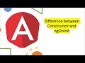 What is the difference between constructor and ngOnInit?  #angular  #ngOnInit #technology  #tech