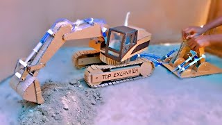 || How To Make Hydraulic JCB From Cardboard || JCB at Home