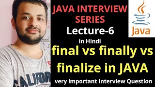 Final vs Finally vs Finalize in JAVA | Final Finally Finalize Java Interview Question