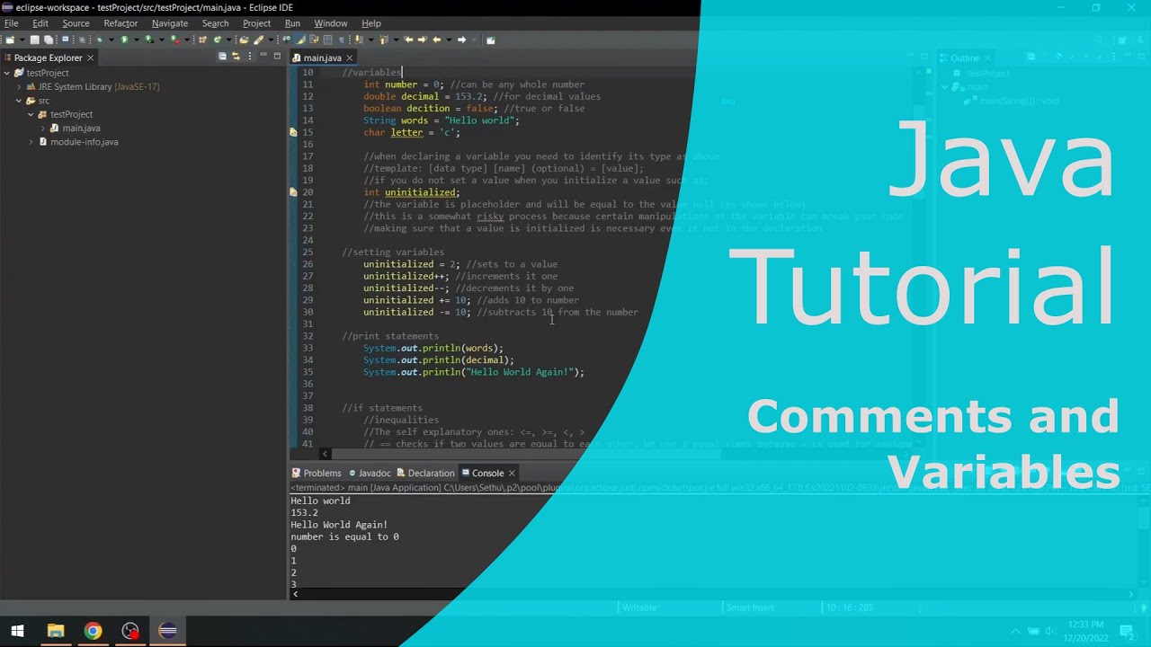Beginners Java Tutorial At Carolyn Lafleur Blog