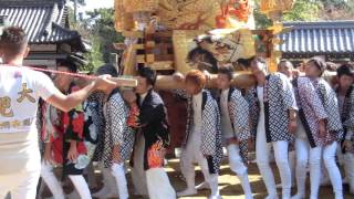 明石秋祭り・布団太鼓宮入り（住吉神社）2016.10.30