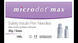 Microdot Max Safety Pen Needle 5mm, 30g