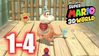 Super Mario 3D World – 1-4 Plessie's Plungin Falls (World 1 Playthrough)