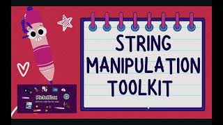 String Manipulation Toolkit |Python Editor | Pictoblox