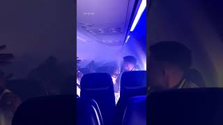 Plane makes emergency landing after bird strikes engine, causes fire #shorts