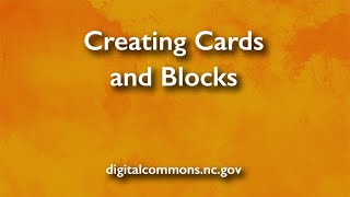 Creating Cards