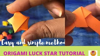 How to make origami lucky star/ star tutorial Lucky origami/star paper folding/paper craft