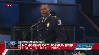 Jennings give powerful tribute to fallen CMPD officer