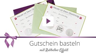 [DIY] Gutschein basteln als Rubbellos | DANATO