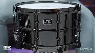 Ludwig 14x8 Universal Black Brass Snare Drum with Black Hardware (LU0814)