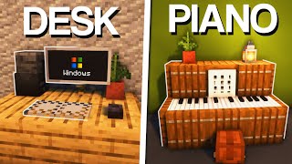 Minecraft: 15+ Interior Furniture Builds & Ideas!