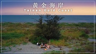 Roasting Chicken over Fire 野炊火上烤鷄 | Tainan Gold Coast | 黃金海岸 臺南 | 野營 | ソロキャンプ | Taiwan 台灣 2022