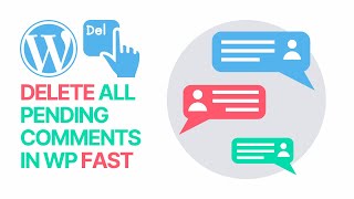 How to Delete All Pending Comments in WordPress Fast? Tutorial 💬