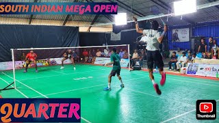 KOLLAM VINOD/ATHUL Vs AMAN ANEESH/KISHORE:QUARTER SOUTH INDIAN MEGA OPEN BADMINTON TOURNAMENT #bwf