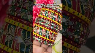 Rajasthani traditional Lac bangles ! #bridalbangles #rajwadichuda #bangles #punjabichuda #lacbangles