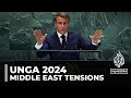 UNGA 2024: Macron warns Israel against expanding war to Lebanon, calls for Palestinian state